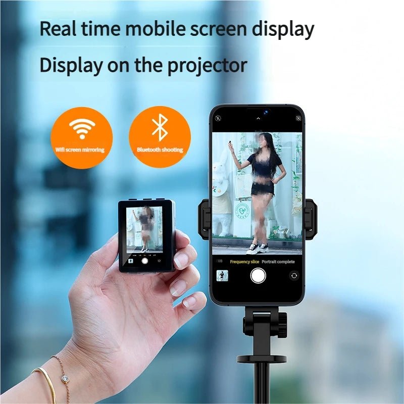 Magnetic Vlog Selfie Stick with Screen–Tripod & Video Surveillance Mobile Holder - EGBull
