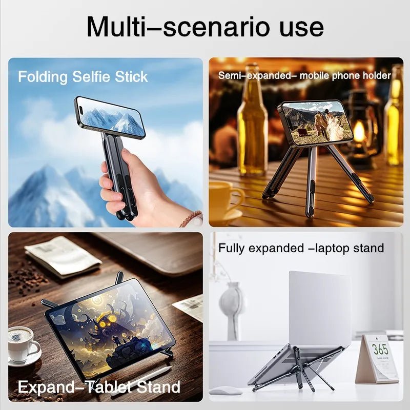 2025 5 - in - 1 Adjustable Tripod Stand – 360° Magnetic Multifunctional Travel Bracket - EGBull