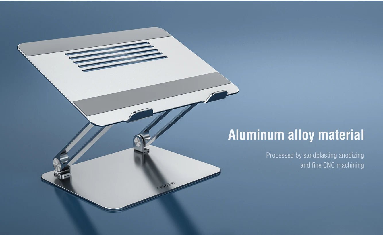 Ergonomic Laptop Stand Foldable & Portable Adjustable Angle & Height Desktop Riser for All Laptops up to 17 - EGBull