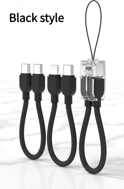 20cm Multi - function Type - C Fast Charging Cable (60W) with Lanyard | Portable Charging - EGBull