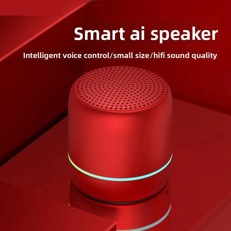 Portable Mini Outdoor Bluetooth Speaker with AI Voice Control & Wireless Subwoofer - EGBull