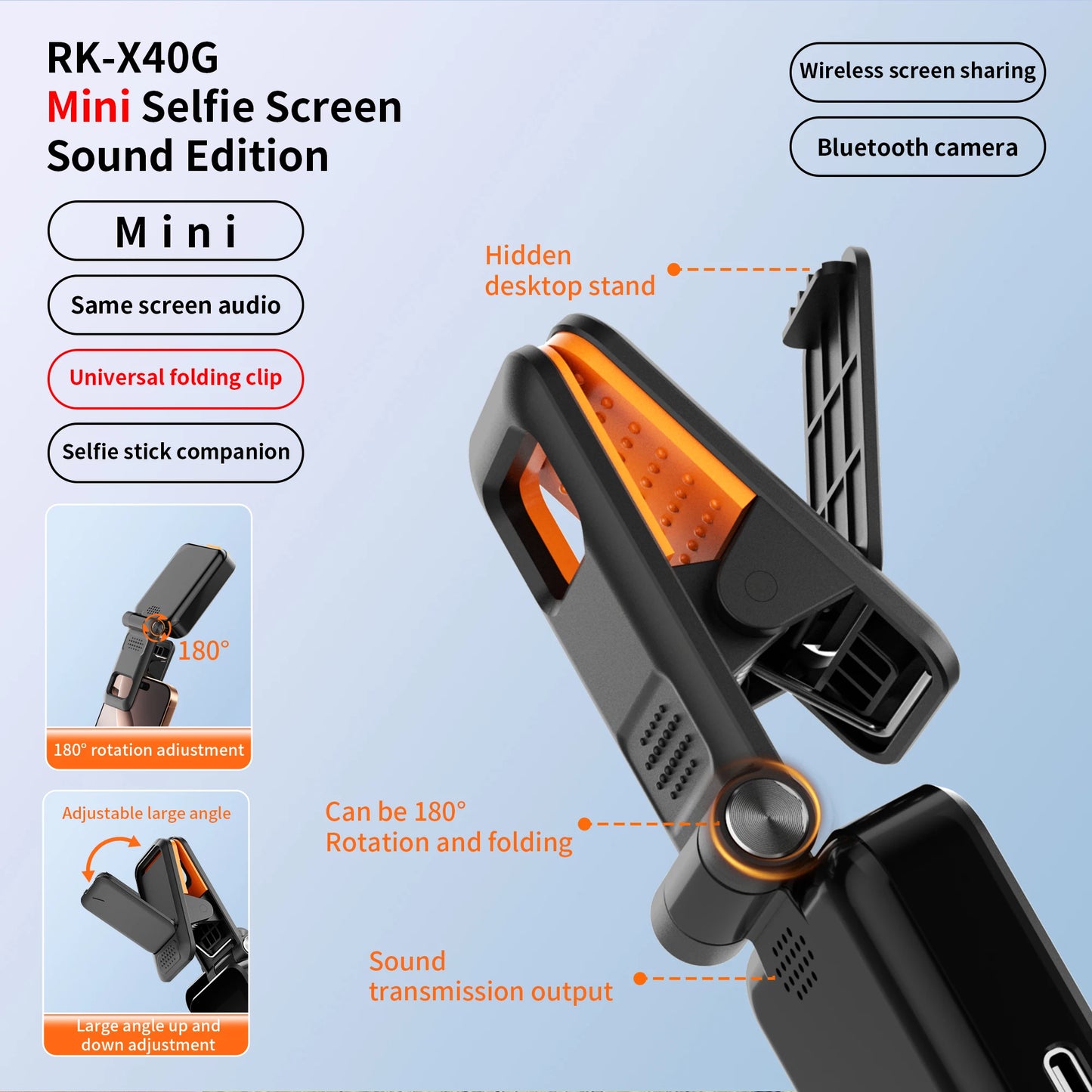 Vlog Screen Mini Monitor Wired for iPhone Rear Camera | Mobile Phone Filming Accessory - EGBull