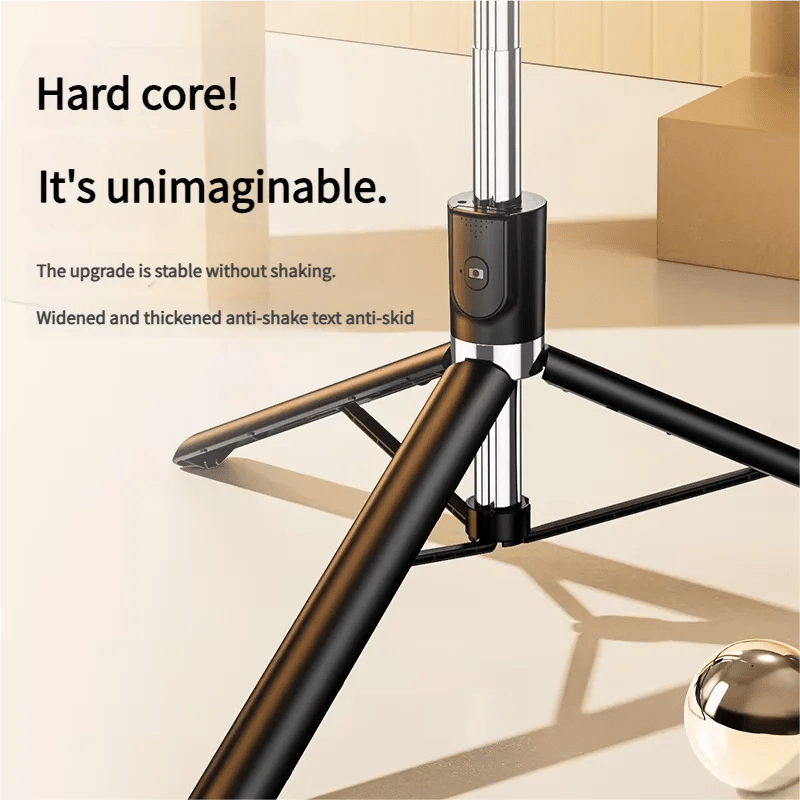 R1SL Portable Selfie Stick Tripod 1700mm with Wireless Fill Light - EGBull