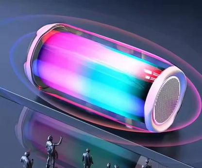 Portable 10 W Pulse Bluetooth Speaker with Blue LED Lights - EGBull