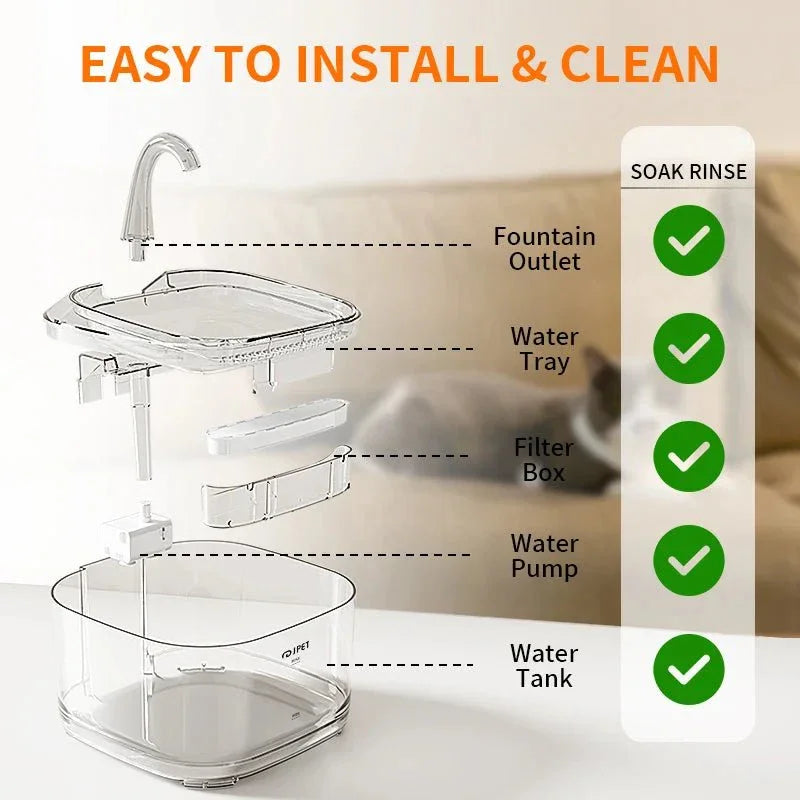 Quiet Automatic Pet Water Fountain