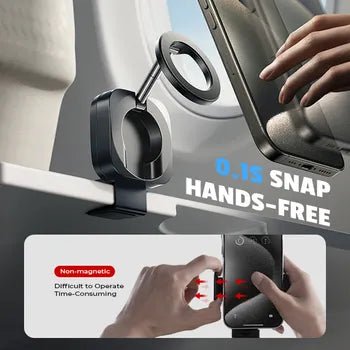 2025 Portable Airplane Travel Phone Holder for Luggage & Tray Table - Foldable & Adjustable Hands - Free Mount - EGBull