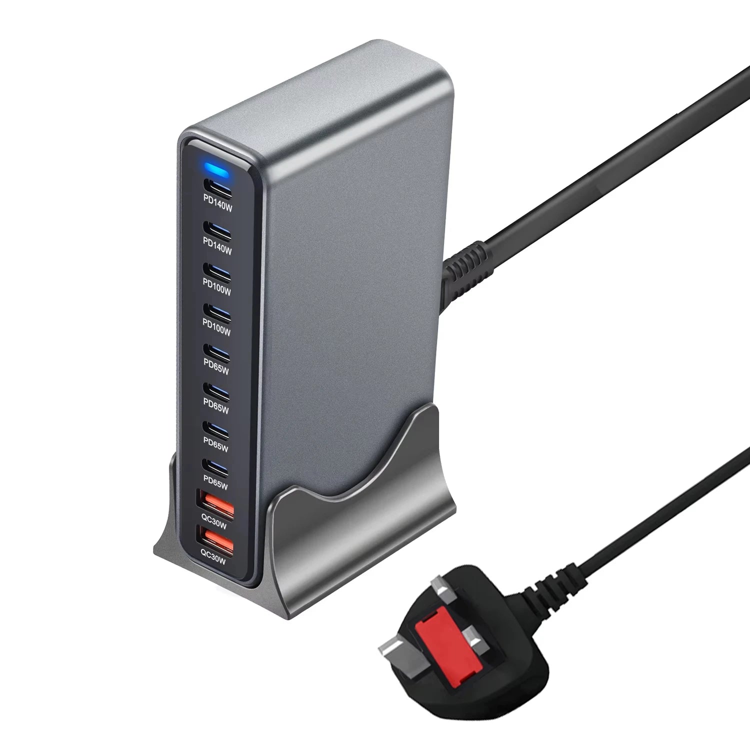 USB - C 800W 10 - Port GaN PD Charging Station | Desktop & Laptop Fast Charger EU Plug - EGBull