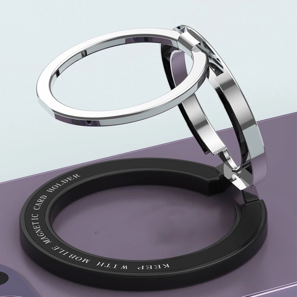 New Magnetic Mobile Phone Ring Holder Zinc Alloy 360 Rotary Hands - Free Design - EGBull
