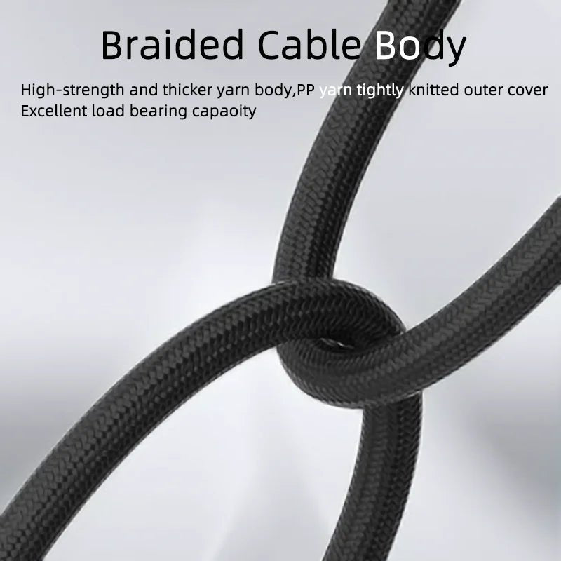 Versatile 60W USB - C Fast Charge & Data Cable with Retractable Design & Crossbody Phone Strap - EGBull