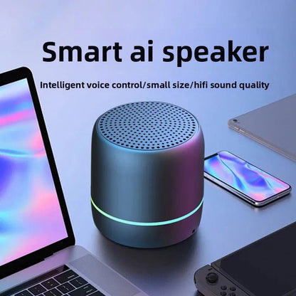 Portable Mini Outdoor Bluetooth Speaker with AI Voice Control & Wireless Subwoofer - EGBull