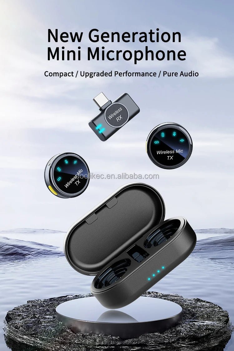 Wireless Clip - On Lapel Microphone for Apple & Android Phones - EGBull