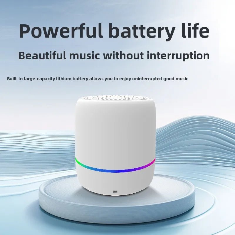 Portable Mini Outdoor Bluetooth Speaker with AI Voice Control & Wireless Subwoofer - EGBull