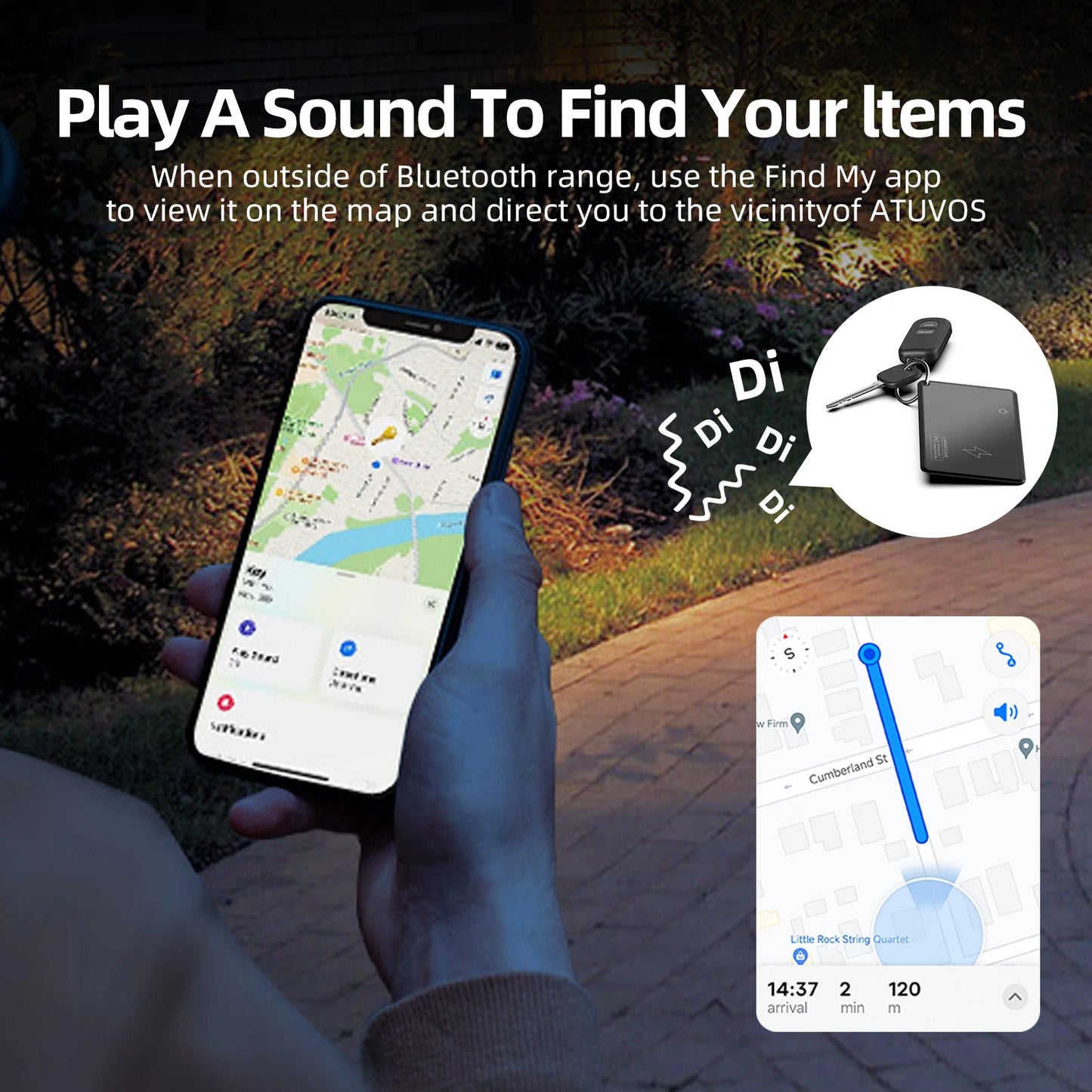 IP68 Waterproof GPS Tracker – Bluetooth Smart Locator for Keys & Wallet - EGBull