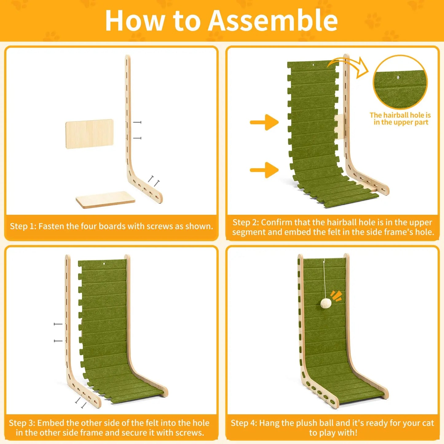 Double-Sided L-Shape Cat Scratcher