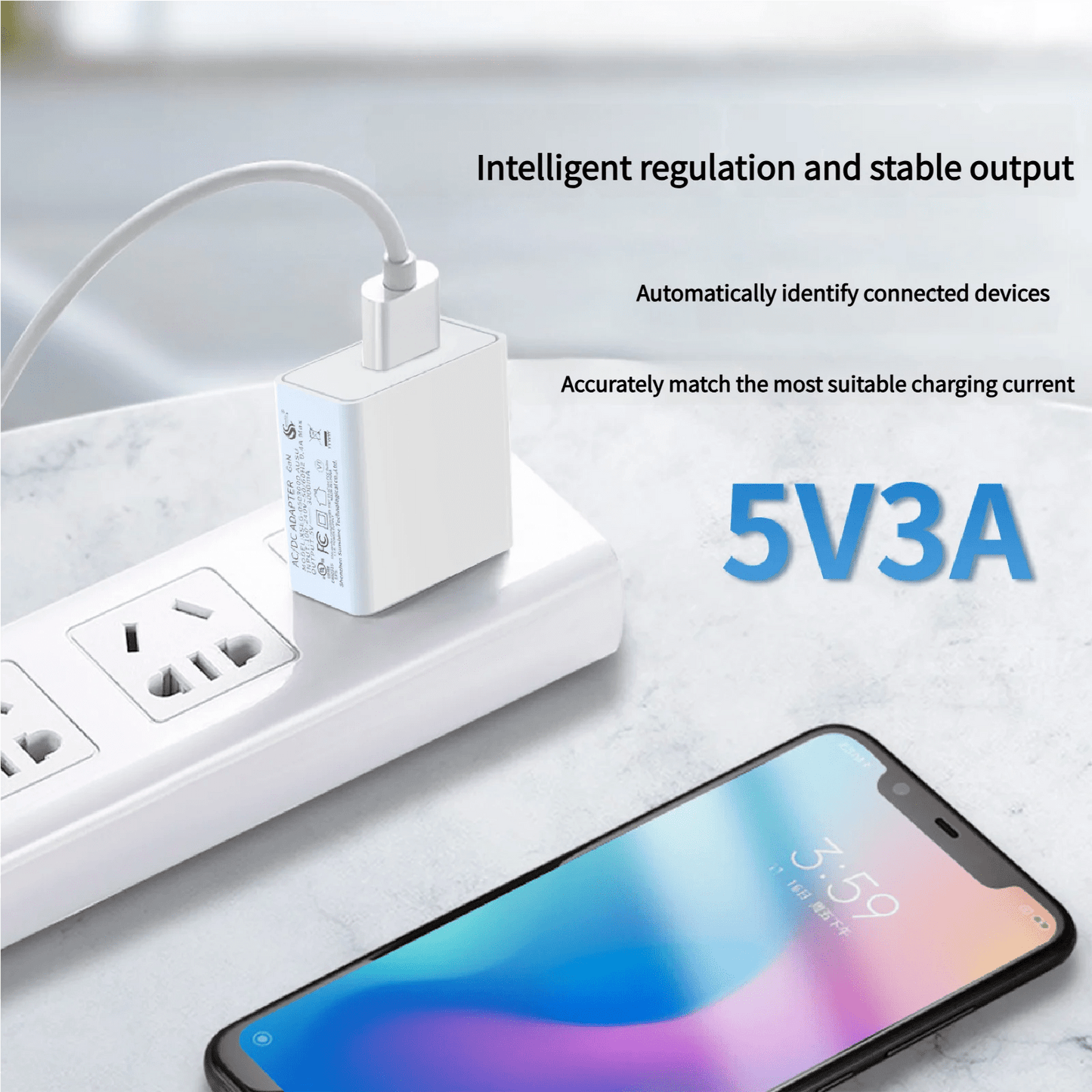 15W 5V/3A USB Phone Charger – High - Power 3C Certified Adapter - EGBull