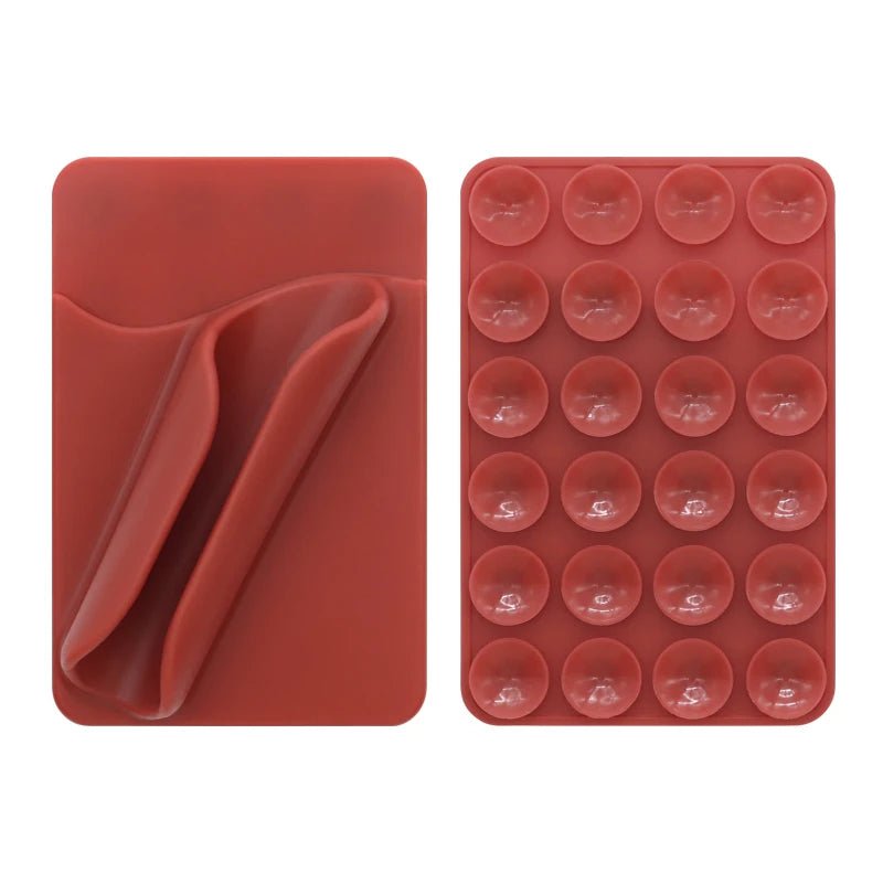 Multifunctional Silicone Suction Cup Phone Holder – Lipstick, Card & Lip Gloss Tray - EGBull