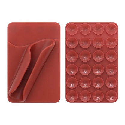 Multifunctional Silicone Suction Cup Phone Holder – Lipstick, Card & Lip Gloss Tray - EGBull