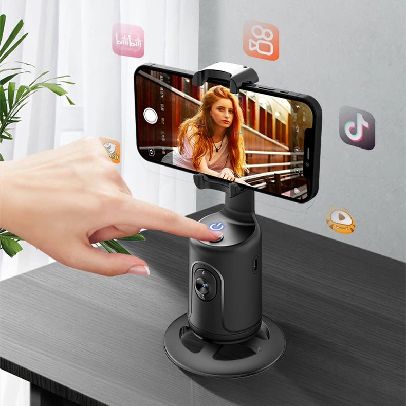 Portable AI Face - Tracking 360° Selfie Stick Gimbal - EGBull