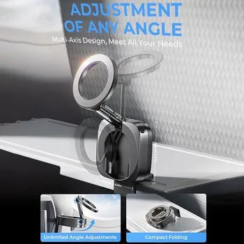 2025 Portable Airplane Travel Phone Holder for Luggage & Tray Table - Foldable & Adjustable Hands - Free Mount - EGBull