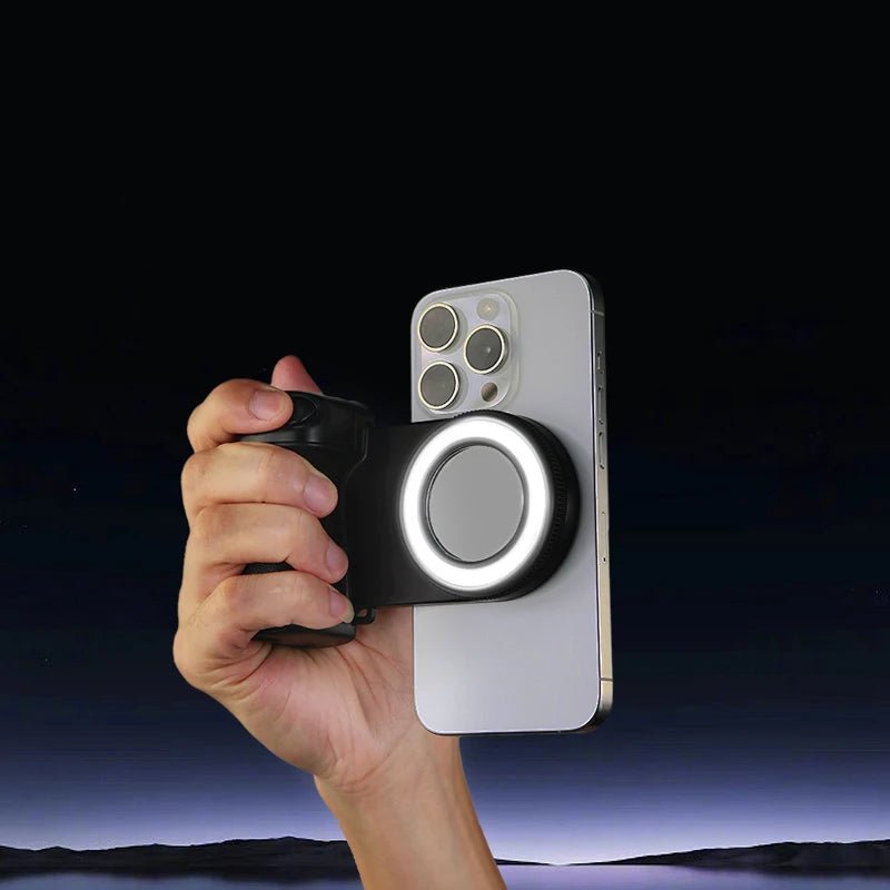 Magnetic Wireless Charger Selfie Stick with Light & Tripod (3 - in - 1) - EGBull