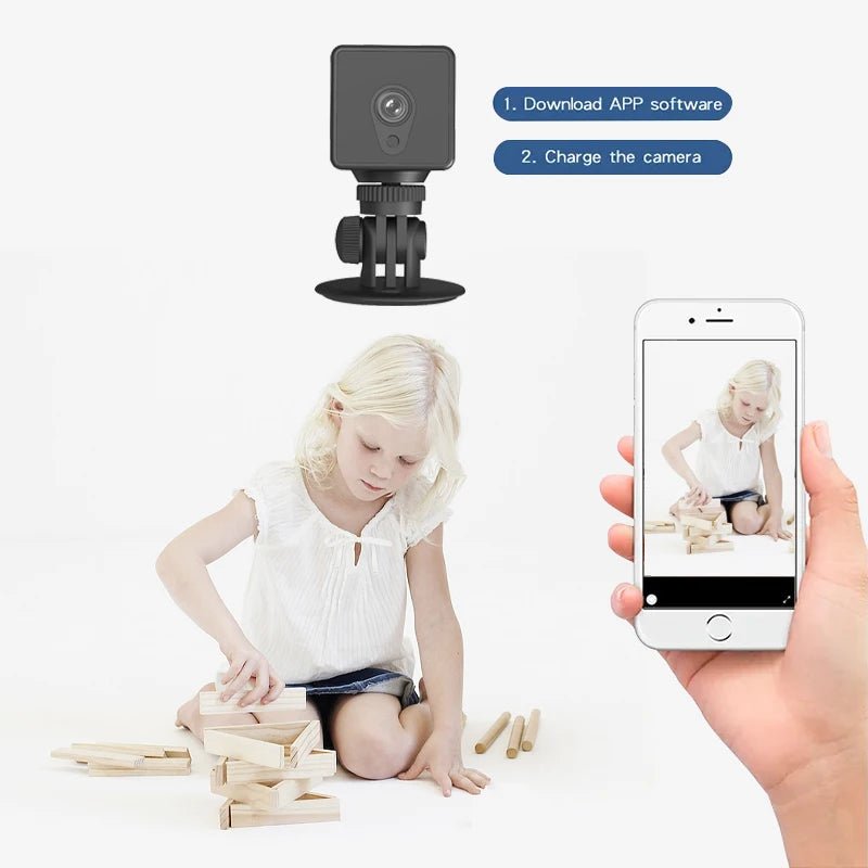 Home 1T Mini Wireless Security Camera with Night Vision & Motion Detection – Portable HD Surveillance - EGBull
