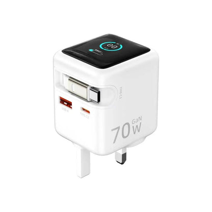 70W Dual - Port USB - C Wall Charger – PD & QC Fast Charging Cube Adapter - EGBull
