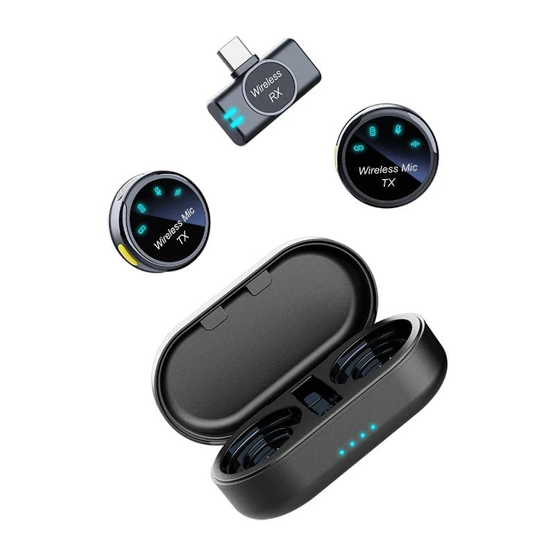 Wireless Clip - On Lapel Microphone for Apple & Android Phones - EGBull