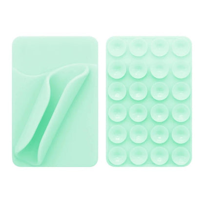 Multifunctional Silicone Suction Cup Phone Holder – Lipstick, Card & Lip Gloss Tray - EGBull