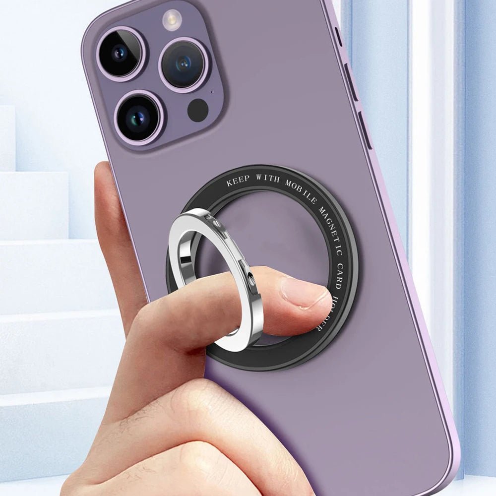 New Magnetic Mobile Phone Ring Holder Zinc Alloy 360 Rotary Hands - Free Design - EGBull