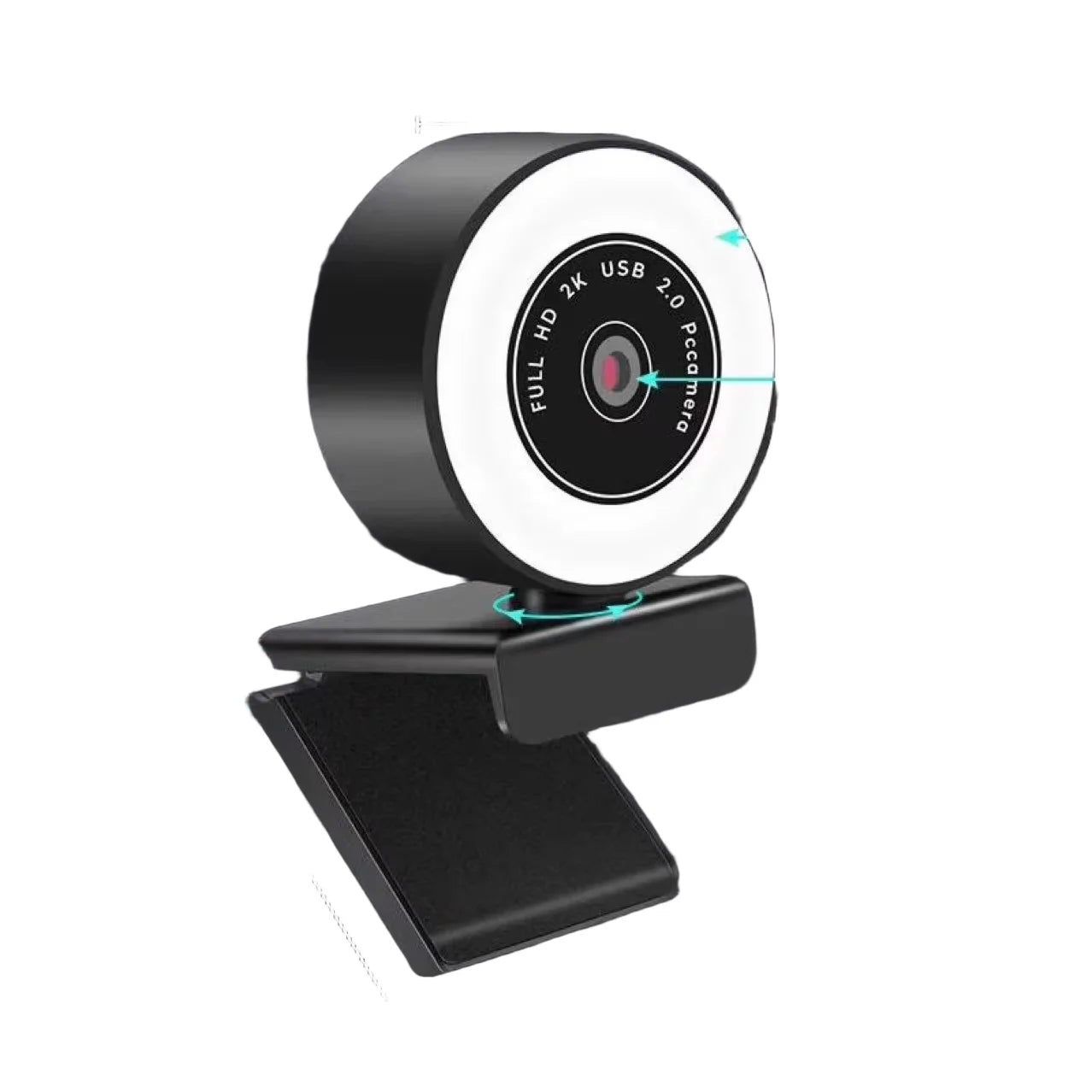 4K/2K USB Streaming Webcam with Ring Light for PC/Mac - EGBull