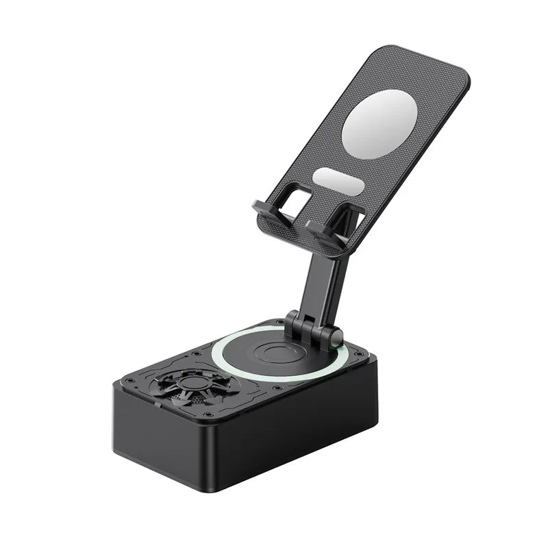360° LED Bluetooth Wireless Speaker with Power Bank & Desktop Phone Holder - EGBull