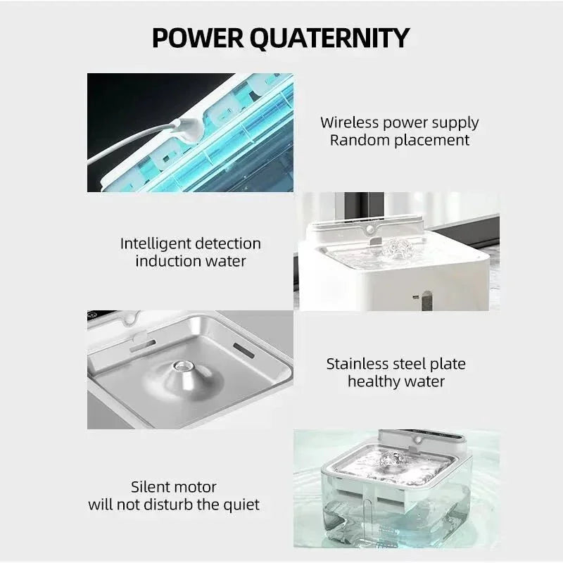 Automatic Pet Water Fountain with Circulation System