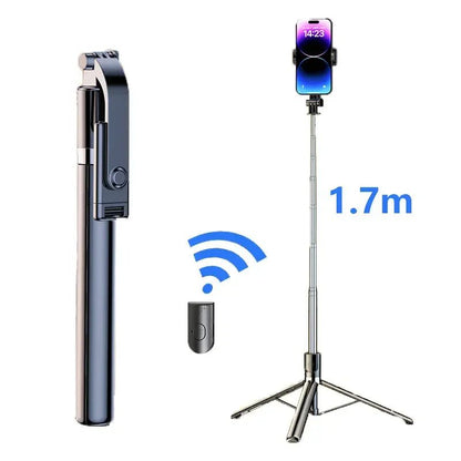 R1SL Portable Selfie Stick Tripod 1700mm with Wireless Fill Light - EGBull