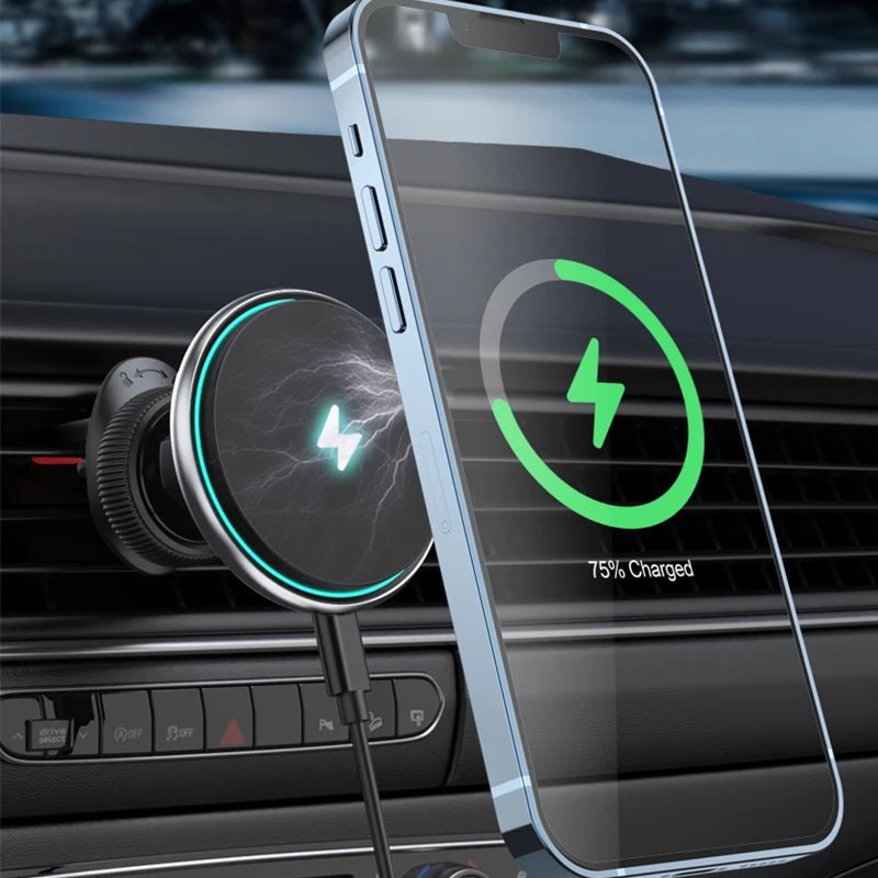 15W Magnetic Metal Wireless Car Charger – Fast Qi2 Magnetic Mount - EGBull