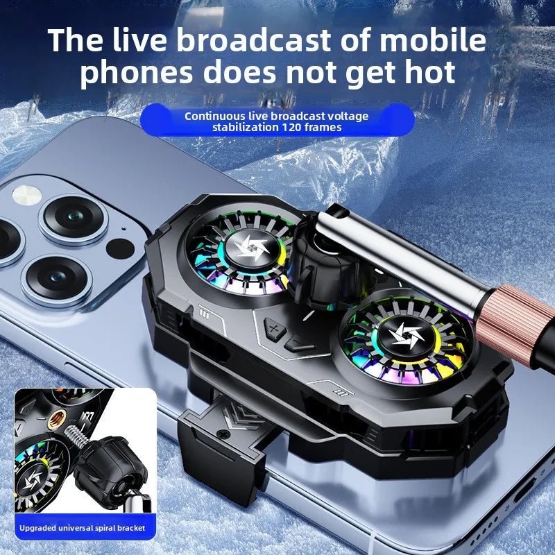 SL55 Semiconductor Phone Cooler with Digital Display & Stand for Gaming/Live Stream - EGBull