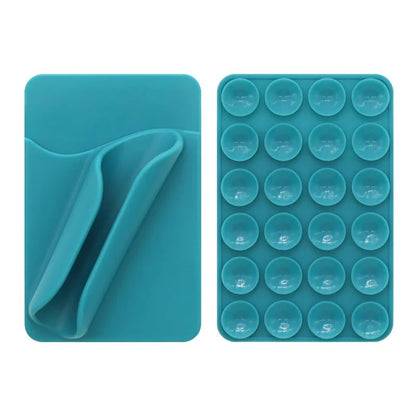 Multifunctional Silicone Suction Cup Phone Holder – Lipstick, Card & Lip Gloss Tray - EGBull