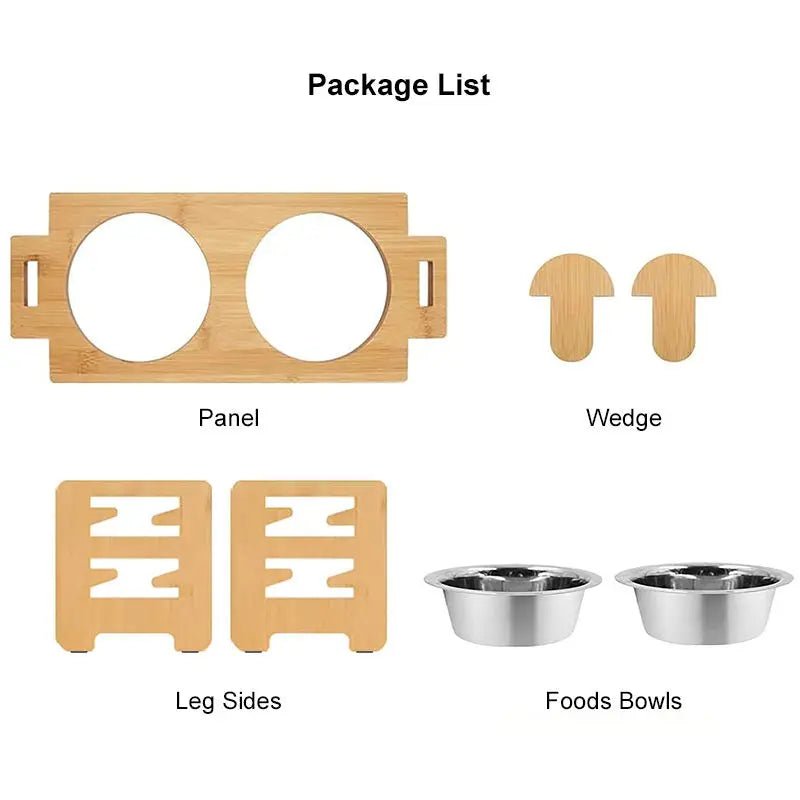 Adjustable Elevated Pet Bowl Stand - EGBull