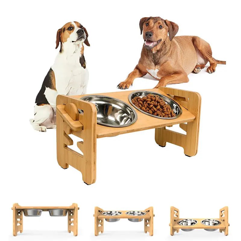 Adjustable Elevated Pet Bowl Stand - EGBull