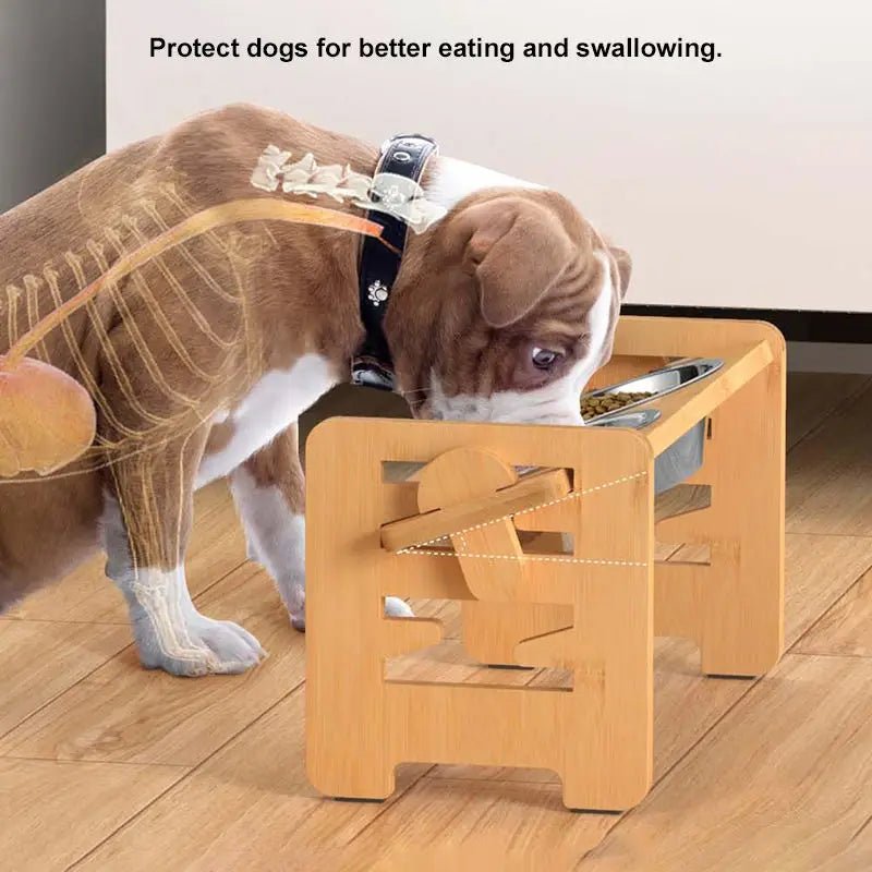 Adjustable Elevated Pet Bowl Stand - EGBull