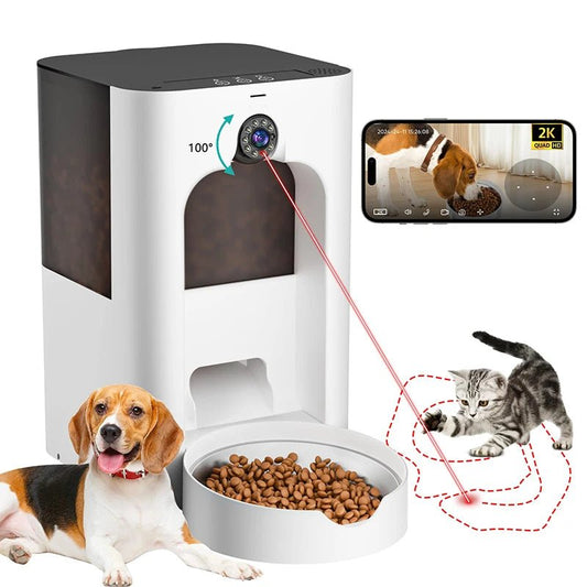 EGBULL 2K Smart Cat Feeder with Camera & Laser - EGBull