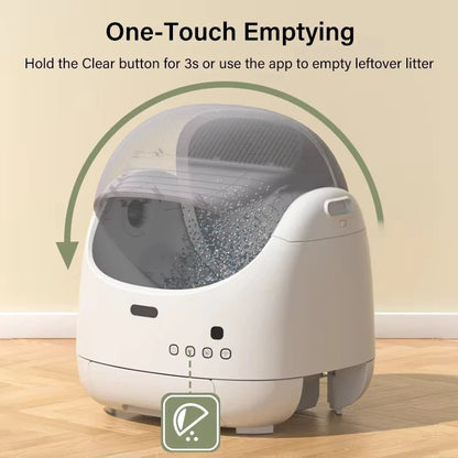 Open - Top Automatic Self - Cleaning Cat Litter Box - EGBull